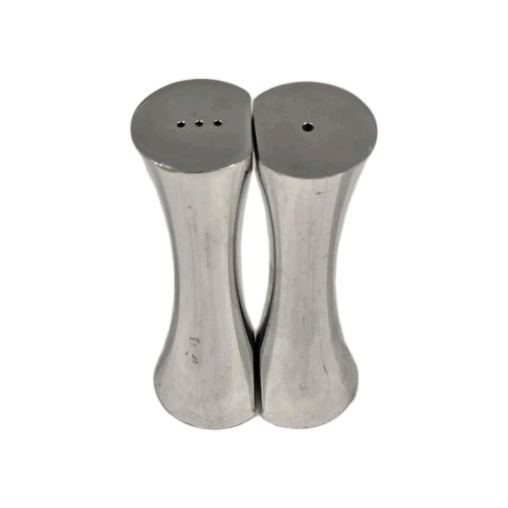 Nambe Hug‎ Salt & Pepper Shakers Set, Alloy Metal 1995